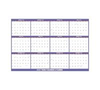 Wall Planner 2025 Erasable Wall Calendar Dry Erase Annual Calendar - 81*121cm Large Dry Erase Calendar and Planner, Reusable Laminated Poster Task Organizer, Annual Calendar Poster for Home (Purple)