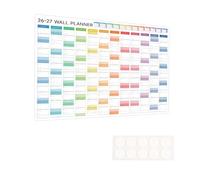 Wall planner 2026-2027 UK Academic Year Wall Planner, Jul 2026 - Jun 2027 A3 Size (7.75" x 16.5") for Office, Home and School, Non-laminated Year Planner