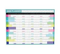 Wall Planner 2026, A1 Yearly Wall Calendar 2026, Large Wall Calendar 2026, Full Year Large Folded Wall Planner, Big Wall Planner Calendar for Home School Work Study, (74x52cm/29 * 20inch) (B)