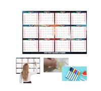 Wall Planner 2026 UK, A1 Extra Large 120 x 80cm Family Full Year Planner Calendar 2026, Reusable Double-Erasable Wall Calendar for Home, Office, Teacher Calendars & Personal Organisers