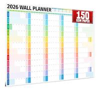 Wall Planner 2026 UK - A1 Extra Large 84 x 60cm Colour Full Year Family Planner Calendar 2026 For Home, Office, Teacher Calendars & Personal Organisers - Rows Edition