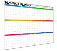Wall Planner 2026 UK - A1 Extra Large 84 x 60cm Colour Full Year Family Planner Calendar 2026 For Home, Office, Teacher Calendars & Personal Organisers - Folded Boxes Edition