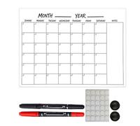 Wall Planner,Task Tracking Blank Writable Paper | No Year Restriction Monthly Calendar | for Classroom Dining Room Dorm Apartment Students Kids Teens Couples