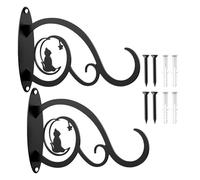 Wall Plant Hanger | 2 Piece Heavy Duty Vintage Bird Feeder Hanger | Outside Planter Bracket Garden Bird Feeder Hooks | for Lanterns Garden Patio Balcony Deck Courtyard Terrace Backyard