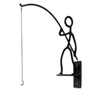 Wall Plant Holder,Heavy Duty Iron Fisherman Hanger | Plant Holders for Wall Storage,for Planter Indoor Outdoor Balcony Bedroom Living Room Farmhouse Garden Yard Porch
