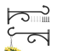 Wall Plant Hook - Metal Bracket,Planter Hooks,for Basket Wind Chime Lantern Bird Feeder Bird House Indoor Outdoor Garden Porch Patio