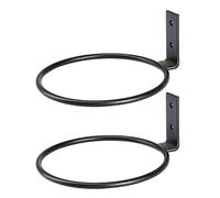 Wall Plant Pot Holder, 2PCS 4inch Foldable Heavy Duty Metal Wall Mounted Flower Pot Ring Holder, Flower Planter Hangers Racks, Metal Flower Pot Holder Hangers for Outdoor and Indoor Use