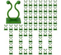 Wall Plant Support Clips - 100PCS Garden Vine Ties with Sticky Back | Climbing Vegetable Fixing Clamp for Grape, Tomato, Climber Plants, Balcony Vertical Greening Accessories, Home Indoor Outdoor