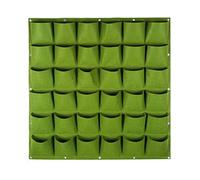 Wall Planter,Hanging Planter Bags Vertical Wall Mounted Plant Grow Bags 36 Pocket Fabric Pots for Home Balcony Green