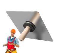 Wall Plaster Scraper | Plaster Scraper Tray Putty | Plastering Spatula Stainless Steel Scraper with Wooden Handle, Wall Scraper for Plaster Scraping & Finishing