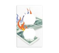 Wall Plate 4.5x2.76in WHJSHOP Burning Desire Pattern Durable PC Material, Heat & Fade Resistant, Easy to Clean, Standard Size