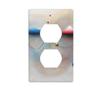 Wall Plate 4.5x2.76in WHJSHOP Chaos Theory Pattern Durable PC Material, Heat & Fade Resistant, Easy to Clean, Standard Size