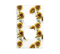 Wall Plate 4.5x2.76in WHJSHOP Facing The Sun Pattern Durable PC Material, Heat & Fade Resistant, Easy to Clean, Standard Size