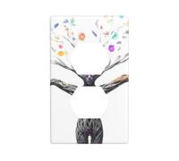 Wall Plate 4.5x2.76in WHJSHOP Mother of All Things Pattern Durable PC Material, Heat & Fade Resistant, Easy to Clean, Standard Size