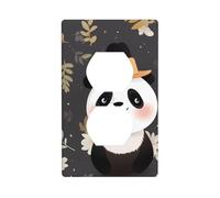 Wall Plate 4.5x2.76in WHJSHOP Naughty Panda Pattern Durable PC Material, Heat & Fade Resistant, Easy to Clean, Standard Size
