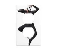 Wall Plate 4.5x2.76in WHJSHOP Random Dancer Pattern Durable PC Material, Heat & Fade Resistant, Easy to Clean, Standard Size
