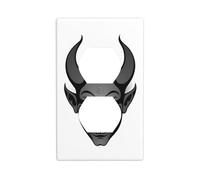 Wall Plate 4.5x2.76in WHJSHOP The Devil Smiles on The face of The Tiger Pattern Durable PC Material, Heat & Fade Resistant, Easy to Clean, Standard Size