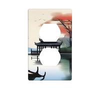 Wall Plate 4.5x2.76in WHJSHOP The Four Seasons of Pattern Durable PC Material, Heat & Fade Resistant, Easy to Clean, Standard Size