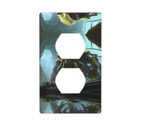 Wall Plate 4.5x2.76in YYHWHJDE Alien Advent Prints Durable PC Material, Heat & Fade Resistant, Easy to Clean, Standard Size