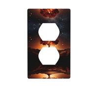 Wall Plate 4.5x2.76in YYHWHJDE Ancient Tree in The Night Sky Prints Durable PC Material, Heat & Fade Resistant, Easy to Clean, Standard Size