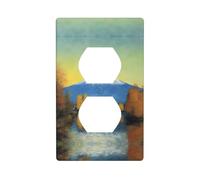 Wall Plate 4.5x2.76in YYHWHJDE Beautiful Mt. Fuji Prints Durable PC Material, Heat & Fade Resistant, Easy to Clean, Standard Size