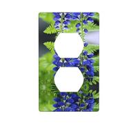 Wall Plate 4.5x2.76in YYHWHJDE Bell Orchid Flower Prints Durable PC Material, Heat & Fade Resistant, Easy to Clean, Standard Size
