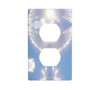 Wall Plate 4.5x2.76in YYHWHJDE Bird Facing The Sun Prints Durable PC Material, Heat & Fade Resistant, Easy to Clean, Standard Size