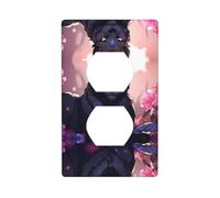 Wall Plate 4.5x2.76in YYHWHJDE Black Panther Prints Durable PC Material, Heat & Fade Resistant, Easy to Clean, Standard Size