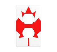 Wall Plate 4.5x2.76in YYHWHJDE Canadian Flag Prints Durable PC Material, Heat & Fade Resistant, Easy to Clean, Standard Size