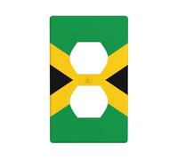 Wall Plate 4.5x2.76in YYHWHJDE Flag of Jamaica Prints Durable PC Material, Heat & Fade Resistant, Easy to Clean, Standard Size