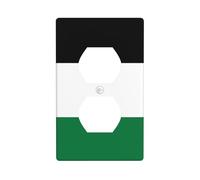 Wall Plate 4.5x2.76in YYHWHJDE Flag of the State of Palestine Prints Durable PC Material, Heat & Fade Resistant, Easy to Clean, Standard Size