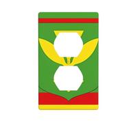 Wall Plate 4.5x2.76in YYHWHJDE Native Hawaiian Flag Prints Durable PC Material, Heat & Fade Resistant, Easy to Clean, Standard Size