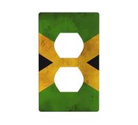 Wall Plate 4.5x2.76in YYHWHJDE Old Jamaican Flag Prints Durable PC Material, Heat & Fade Resistant, Easy to Clean, Standard Size