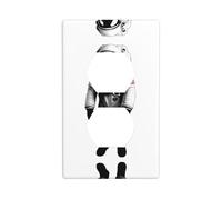 Wall Plate 4.5x2.76in YYHWHJDE Outer Space Astronaut Prints Durable PC Material, Heat & Fade Resistant, Easy to Clean, Standard Size