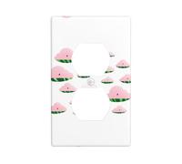 Wall Plate 4.5x2.76in YYHWHJDE Pink Watermelon Clouds Prints Durable PC Material, Heat & Fade Resistant, Easy to Clean, Standard Size