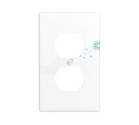 Wall Plate 4.5x2.76in YYHWHJDE Polar Bear Chasing Flying Snowflakes Prints Durable PC Material, Heat & Fade Resistant, Easy to Clean, Standard Size