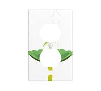 Wall Plate 4.5x2.76in YYHWHJDE Praying Mantis on Lotus Leaf Prints Durable PC Material, Heat & Fade Resistant, Easy to Clean, Standard Size