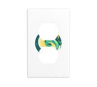 Wall Plate 4.5x2.76in YYHWHJDE Printed Moon and Snake Prints Durable PC Material, Heat & Fade Resistant, Easy to Clean, Standard Size