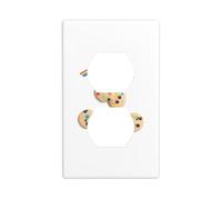 Wall Plate 4.5x2.76in YYHWHJDE Rainbow Chocolate Chip Cookies Prints Durable PC Material, Heat & Fade Resistant, Easy to Clean, Standard Size