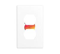 Wall Plate 4.5x2.76in YYHWHJDE Rainbow Strawberry Cookies Prints Durable PC Material, Heat & Fade Resistant, Easy to Clean, Standard Size