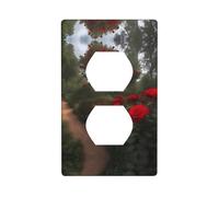 Wall Plate 4.5x2.76in YYHWHJDE Red Roses on The Curb Prints Durable PC Material, Heat & Fade Resistant, Easy to Clean, Standard Size