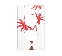 Wall Plate 4.5x2.76in YYHWHJDE Red Spider Lily Prints Durable PC Material, Heat & Fade Resistant, Easy to Clean, Standard Size