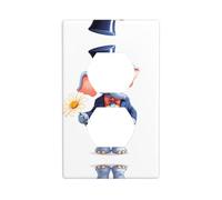 Wall Plate 4.5x2.76in YYHWHJDE Romantic Elephant Prints Durable PC Material, Heat & Fade Resistant, Easy to Clean, Standard Size