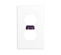 Wall Plate 4.5x2.76in YYHWHJDE Round Plums Prints Durable PC Material, Heat & Fade Resistant, Easy to Clean, Standard Size