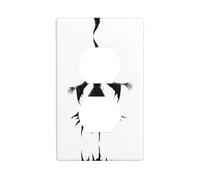 Wall Plate 4.5x2.76in YYHWHJDE The Evil Magic Witch Prints Durable PC Material, Heat & Fade Resistant, Easy to Clean, Standard Size