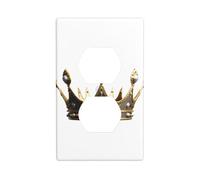 Wall Plate 4.5x2.76in YYHWHJDE The King's Crown Prints Durable PC Material, Heat & Fade Resistant, Easy to Clean, Standard Size