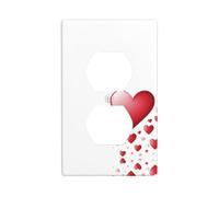Wall Plate 4.5x2.76in YYHWHJDE Warming Happiness Prints Durable PC Material, Heat & Fade Resistant, Easy to Clean, Standard Size