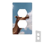 Wall Plate Camel Looking up at The Sky Decorative Wall Plates Outlet Cover 1 Gang Switch Plate Toggle Light Switch Plates Plug Cover for Bedroom Light Switch Cover for Kitchen Living Room