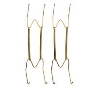 Wall Plate Hangers Cutlery Racks, 8 10 12 14 16Inch Wall Display Plate Dish Hangers Holder for Home Decor, Cabinet Organizers Invisible Plate Spring Hook Holder Wall Display Rack(size:8in, 2PCS)