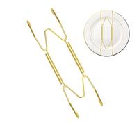 Wall Plate Holder | Golden Plate Holder Made of Iron, Multifunctional Wall Holder Made of Wire Plates, Wall Hanger Made of Golden Plate Holders Made of Iron Wall Hanger Made of Golden Plate Holders